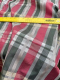 Exquisite Quality Gorgeous Silk Organza Sheer Plaid - MOSS GREEN/ BRICK RED/ GOLD!!!