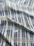 Exquisite Quality Gorgeous Silk Organza Sheer Plaid - BLUES/ CREAM/ OFF-WHITE/ GOLD!!!