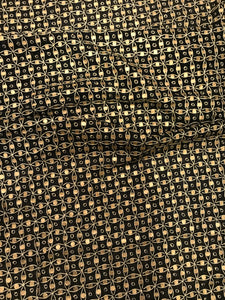 Exquisite  Quality Silk Chiffon Hand Embroidered - BLACK/ GOLD!!!